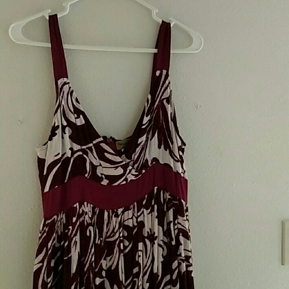 Wine and white dress
